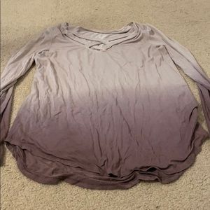 Flowy Long-Sleeve V-Neck